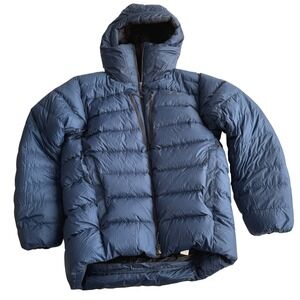Patagonia EUC VII 900 Fill Down Belay Expedition Parka Clement Blue Mn L Wmn‎ XL